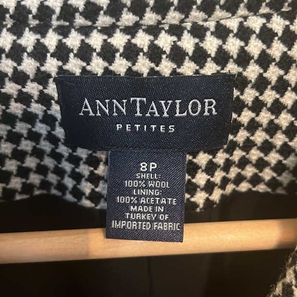 Black & White Hounds tooth W Blazer - Picture 3 of 5